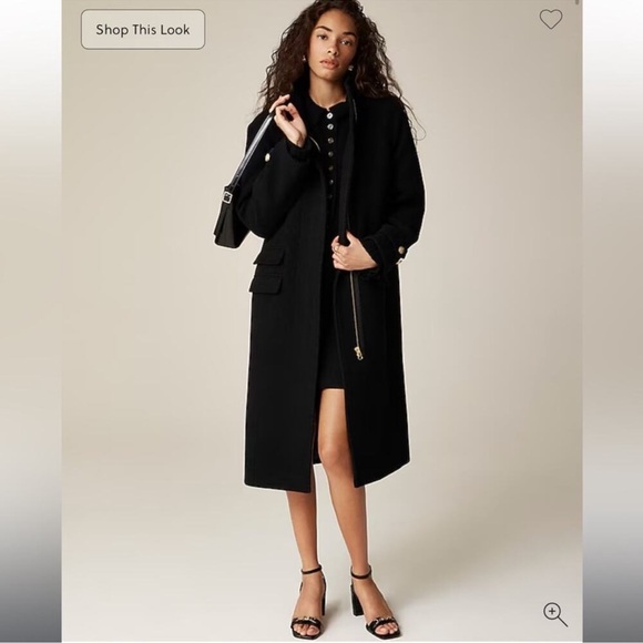 J. Crew Jackets & Blazers - J.Crew Long Toscana coat in Italian stadium-cloth wool blend